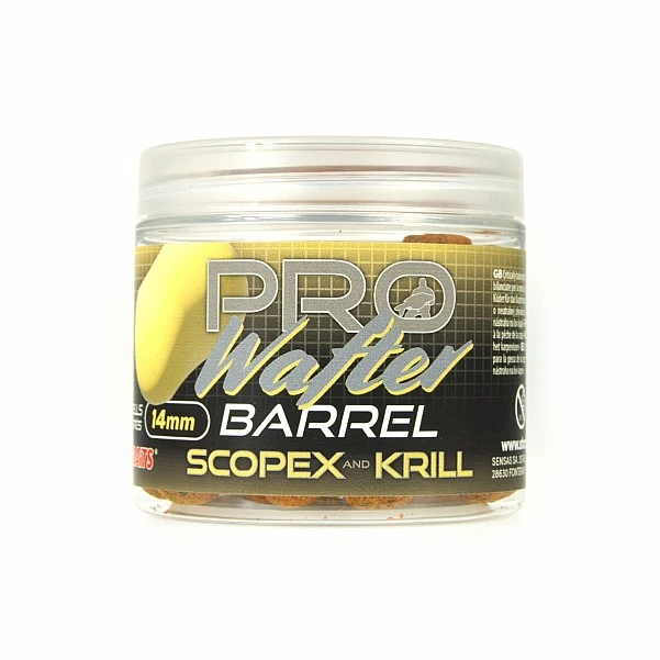 Starbaits Probiotic Scopex and Krill Barrel Wafters 14mm