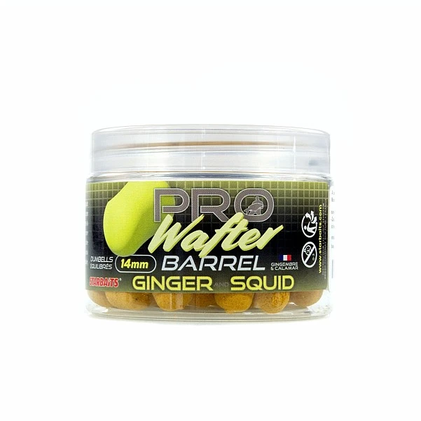 Starbaits Probiotic Ginger Squid Barrel Wafters 14mm/50g