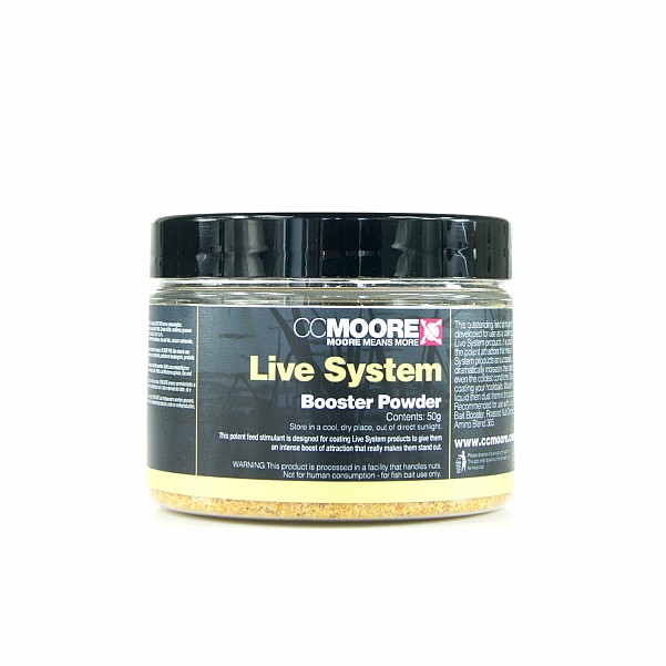 CcMoore Booster Powder Live System packaging 50g - MPN: 90358 - EAN: 634158436192