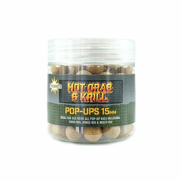 DynamiteBaits Hot Crab & Krill Pop-Upvelikost 15mm - MPN: DY1647 - EAN: 5031745226689