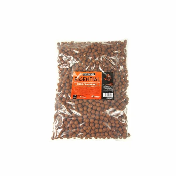 UltimateProducts Essential Boilies Crab Cranberry 20mm / 10kg