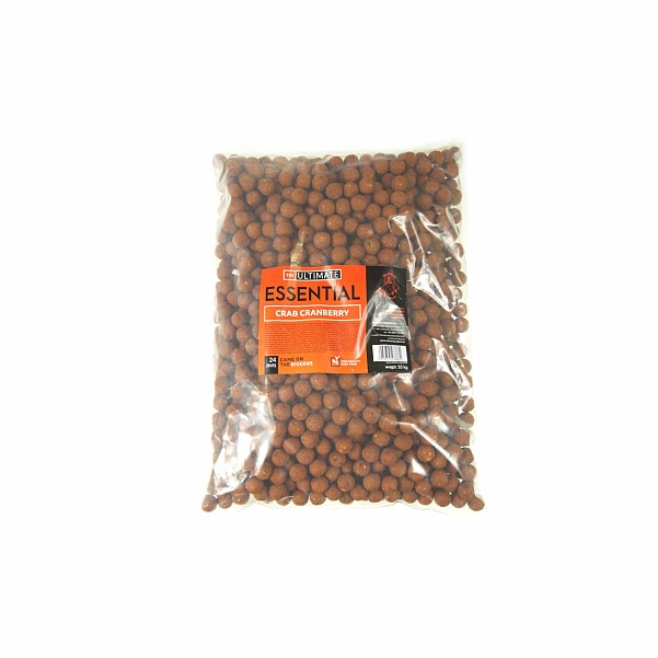 UltimateProducts Essential Boilies Crab Cranberryvelikost 24mm / 10kg - EAN: 5903855433861