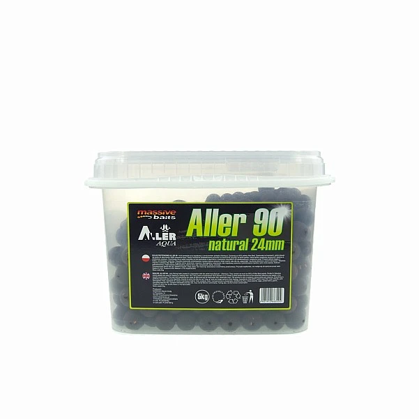 Massive Baits Aller 90 Natural Boilies 24 мм / 5 кг