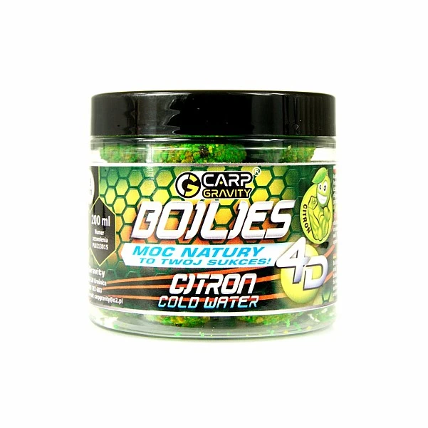 Carp Gravity 4D Boilies - Citron 18 мм / 200 мл