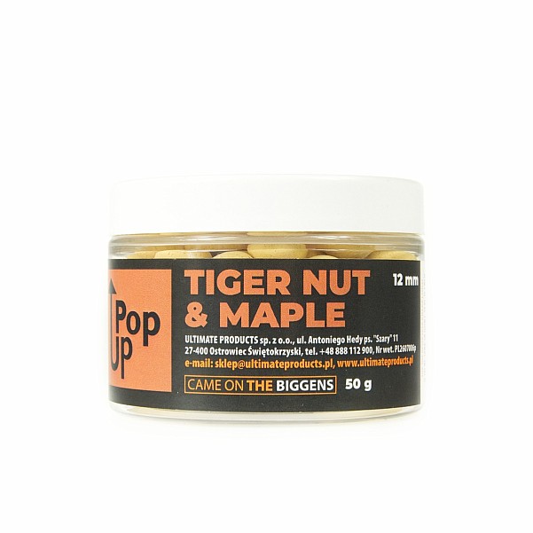UltimateProducts Tiger Nut & Maple Pop-Upsvelikost 12 mm - EAN: 5903855431379