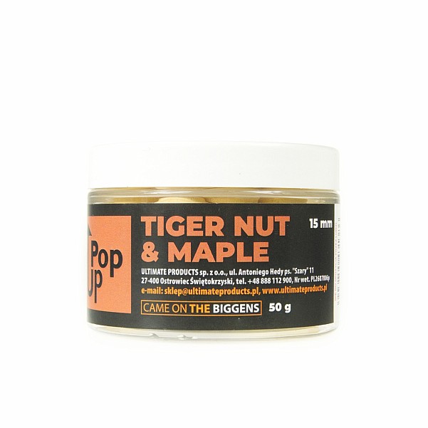 UltimateProducts Tiger Nut & Maple Pop-Upsvelikost 15 mm - EAN: 5903855431386