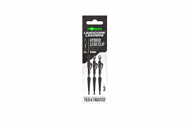 Korda Kable Leadcore Leader Hybrid Lead Clip 50cmдовжина 50 см / Weed Green - MPN: KLL002 - EAN: 5060660634811