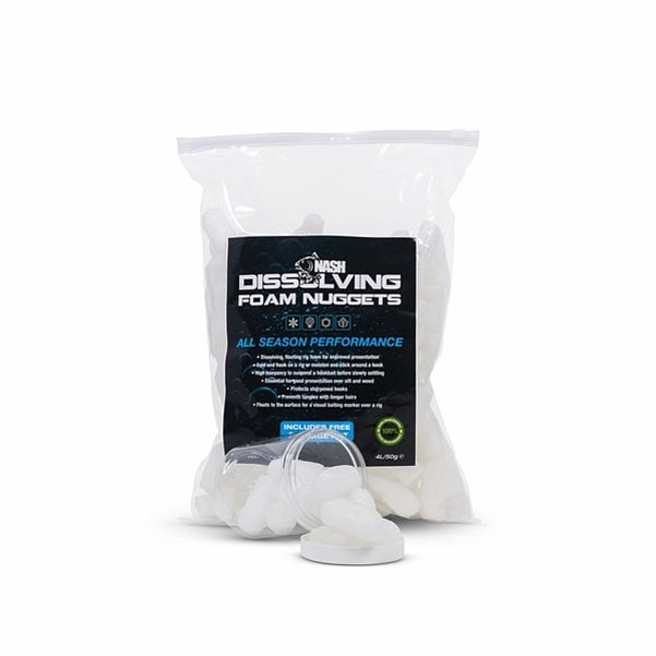 Nash Dissolving Foam Nuggetscsomagolás 4L (50g) - MPN: T8831 - EAN: 5055108988311