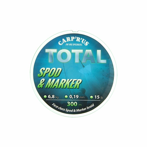 Carprus Total Spod/Marker Braid Fluo Greencsomagolás 0,19mm / 300m - MPN: CRU301201 - EAN: 8592400001296