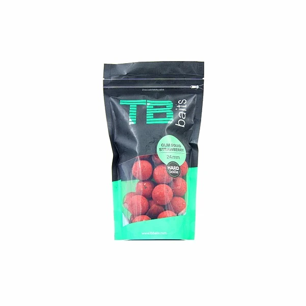 TB Baits GLM Squid Strawberry HARD Boilies 24мм / 250г