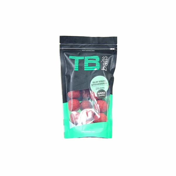 TB Baits GLM Squid Strawberry HARD Boilies 28 мм / 250 г