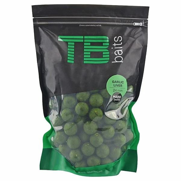TB Baits Garlic Liver HARD Boilies 24mm / 1kg