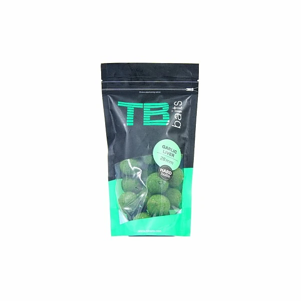 TB Baits Garlic Liver HARD Boilies 28 мм / 250 г