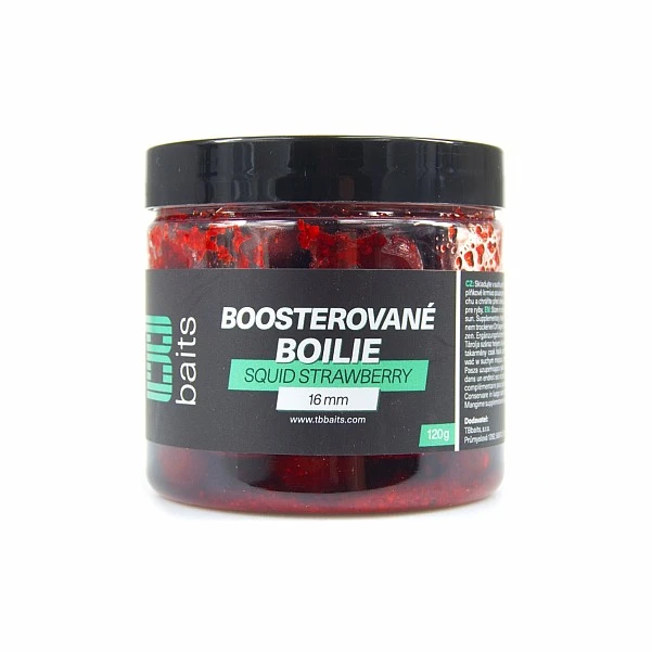 TB Baits Squid Strawberry Boosted Boilie 16mm / 120g