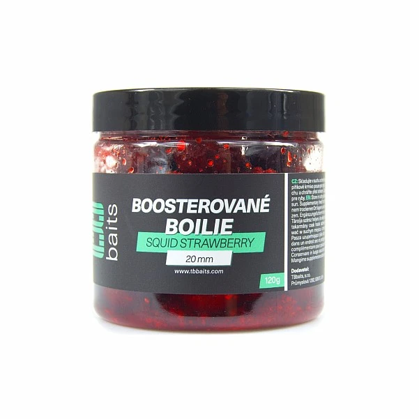 TB Baits Squid Strawberry Boosted Boilie 20 мм / 120 г