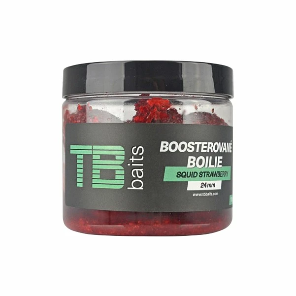 TB Baits Squid Strawberry Boosted Boilie 24 мм / 120 г