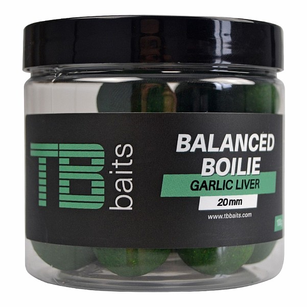 TB Baits Balanced Boilie + Attractor Garlic Livermisurare 20mm / 100g - MPN: TB00223 - EAN: 8596601002236