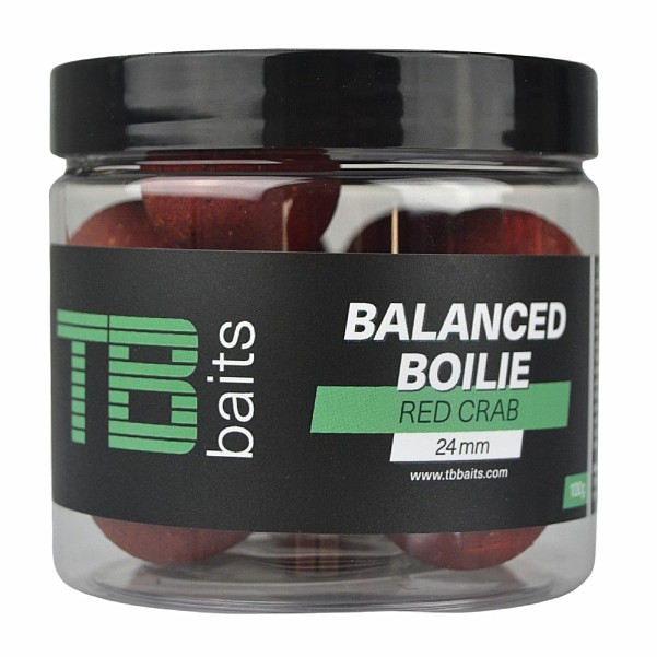 TB Baits Balanced Boilie + Attractor Red Crabméret 24mm / 100g - MPN: TB00659 - EAN: 8596601006593