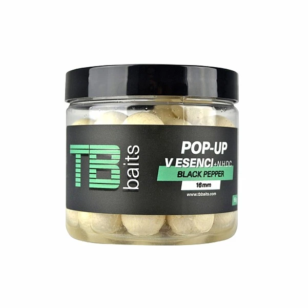 TB Baits Pop-Up White Black Pepper + NHDC 16 мм / 65 г