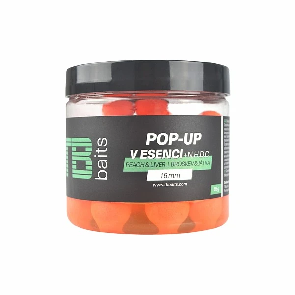 TB Baits Pop-Up Orange Peach Liver + NHDC 16mm / 65g