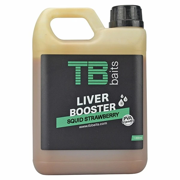 TB Baits Squid Strawberry Liver Booster 1000 мл