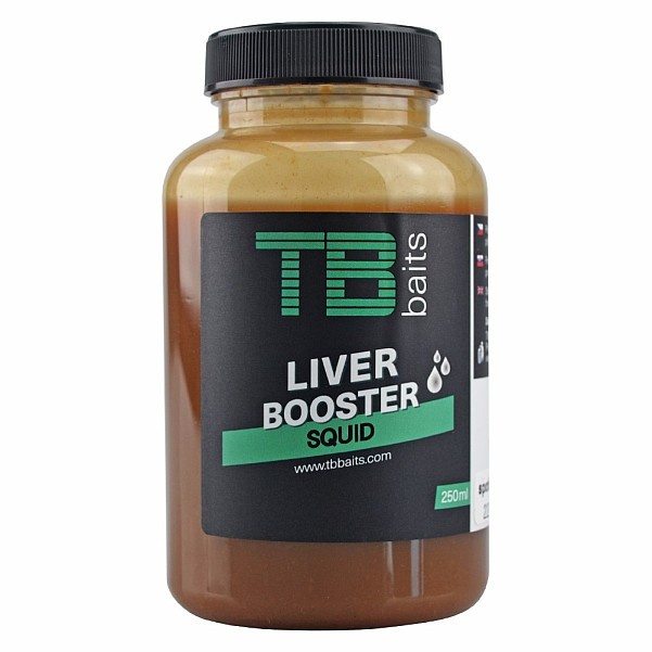 TB Baits Squid Liver Boosterpakavimas 250 ml - MPN: TB00272 - EAN: 8596601002724