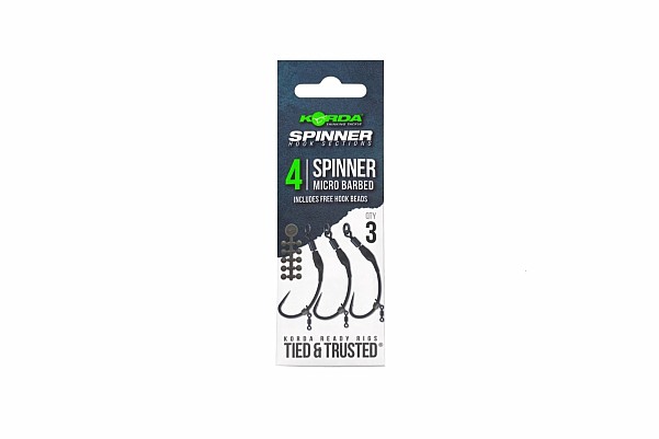 Korda Spinner Hook Sections Spinner taille 4 - MPN: KRR030 - EAN: 5060929021123