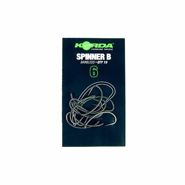 Korda Spinner Hook - Barblessрозмір 6 (bezzadziorowy) - MPN: KSPRB6 - EAN: 5060929020065