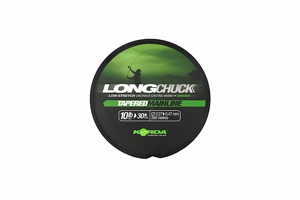 Korda LongChuck Tapered Mainline - Green 10-30lb/0.27-0.47mm