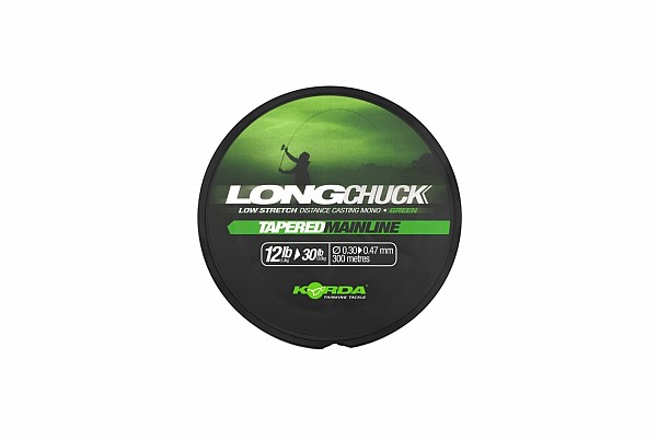 Korda LongChuck Tapered Mainline - Greenmisurare 12-30lb/0.30-0.47mm - MPN: KDCM13 - EAN: 5060929024766