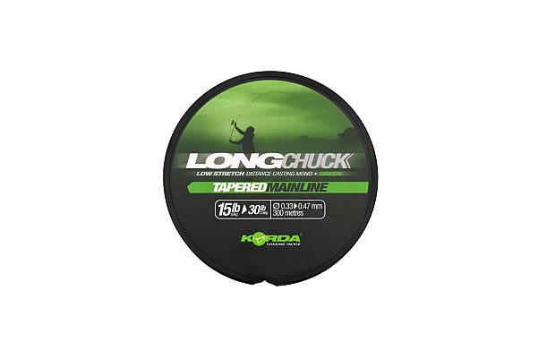 Korda LongChuck Tapered Mainline - Greentaille 15-30lb/0,33-0,47mm - MPN: KDCM14 - EAN: 5060929024780