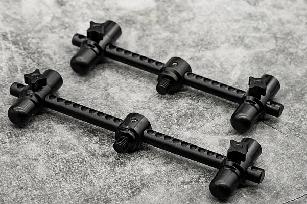 One More Cast Elbowz Black Anodised Aluminium 2 Rod Buzzbars Slim (6 in &amp; 5 in)