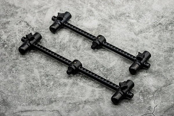 One More Cast Elbowz Black Anodised Aluminium 2 Rod Buzzbars Standard  (8 in &amp; 7 in)