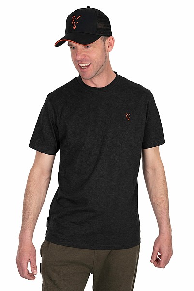 Fox Collection T-Shirt Black & Orangevelikost S - MPN: CCL178 - EAN: 5056212169597