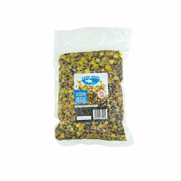 Carp Seeds Mix - Konopí, Pšenice, Kukuřice - Přírodníobal 1kg - EAN: 5907642735015