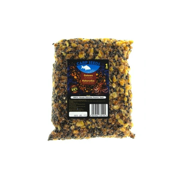 Carp Seeds Mix - Konopie, Pszenica, Kukurydza - Squid 1kg