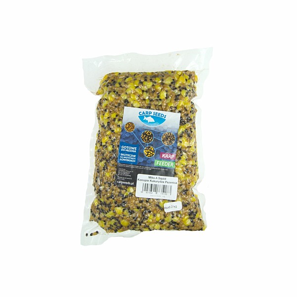 Carp Seeds Mix - Hanf, Weizen, Mais - TintenfischVerpackung 2kg - EAN: 5907642735183