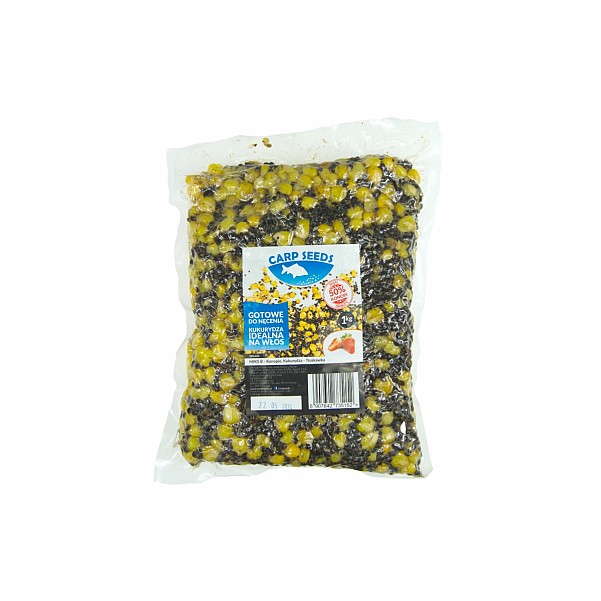 Carp Seeds Mix - Konopí, Kukuřice - Jahodaobal 1kg - EAN: 5907642735152