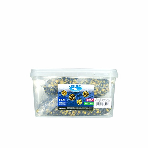 Carp Seeds Mix - Коноплі, Кукурудза - Полуницяупаковка 4 кг (Коробка) - EAN: 5907642735237