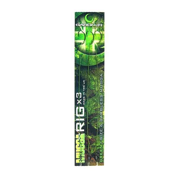 Gardner Mugga Rig Multi Pack - Green (Barbless)taille 6 (bezzadziorowy) - MPN: SLY3B6G - EAN: 5060573463478