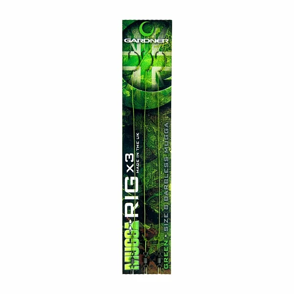 Gardner Mugga Rig Multi Pack - Green (Barbless) 8 (bezzadziorowy)
