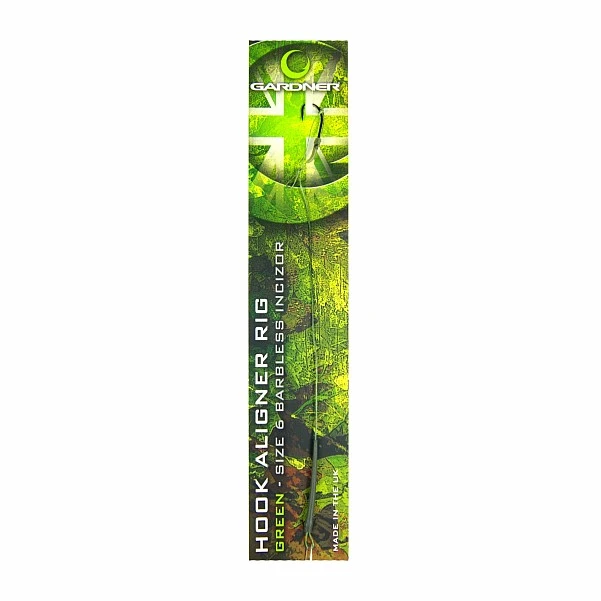Gardner Hook Aligner Rig - Green (Barbless) 6 (bezzadziorowy)