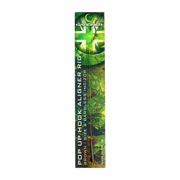 Gardner Pop Up Hook Aligner Rig - Barbless 6 (Brown)