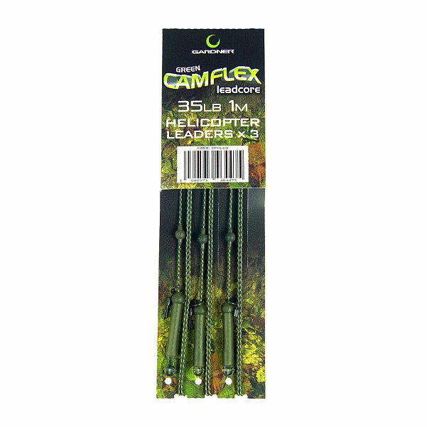 Gardner Camflex Helicopter Leadcore Leadersmodelo 35lb (Verde) / 1.5m - MPN: CFHLCG - EAN: 5060573464475