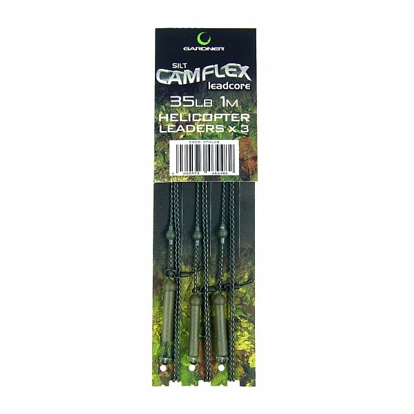 Gardner Camflex Helicopter Leadcore Leaders 35lb (Silt) / 1.5m