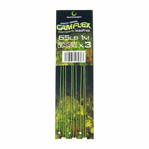 Gardner Camflex Leadfree Spliced Leader 65lb / Green (zielony)