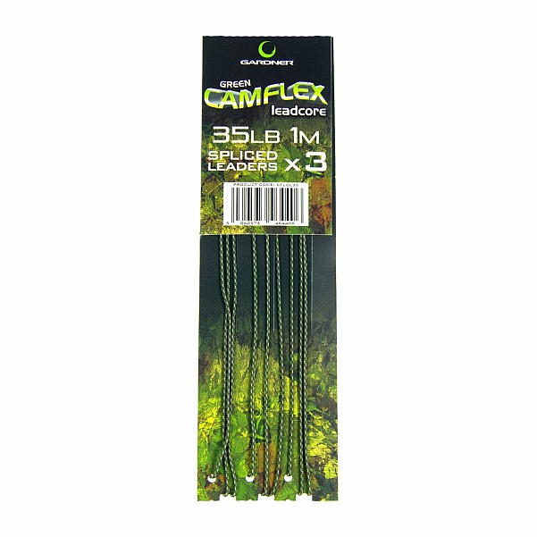 Gardner Camflex Leadcore Spliced Leadermodelo 35lb / Verde (verde) - MPN: CFLCL35 - EAN: 5060573464406