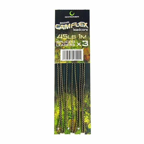 Gardner Camflex Leadcore Spliced Leader 45lb / Brown (brązowy)