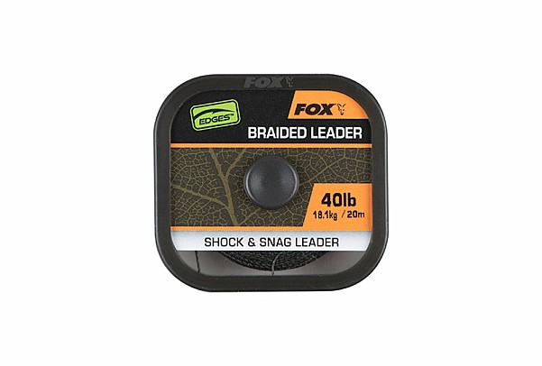 Fox EDGES Naturals Braided LeaderModell 40lb/18,1kg (20m) - MPN: CAC819 - EAN: 5056212172511