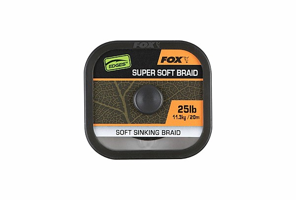 Fox EDGES Naturals Soft Braid Hooklengthmodelis 25 svarų/11,3 kg (20 m) - MPN: CAC827 - EAN: 5056212172597